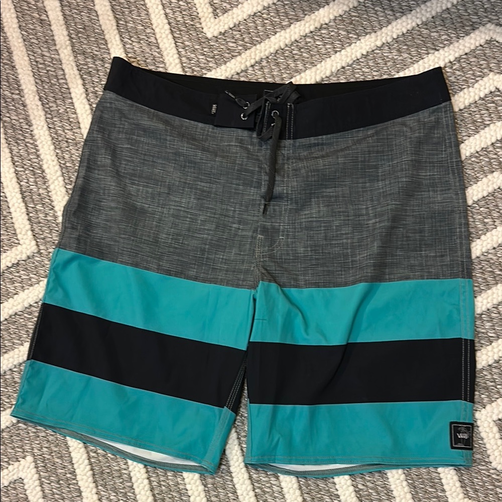 Vans men’s Gray and Blue Swim Shorts